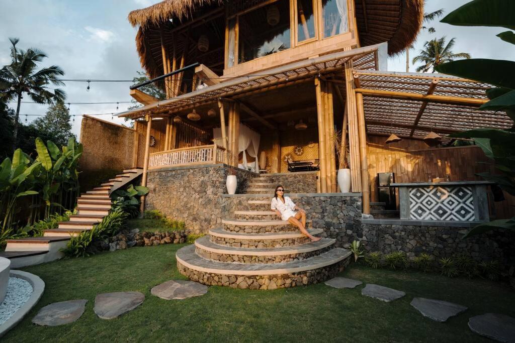 Makerti Bali~Bamboo House Villa Selat Dış mekan fotoğraf