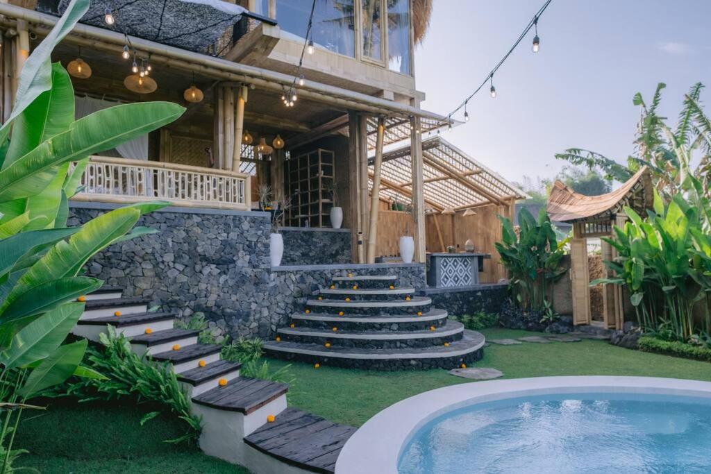Makerti Bali~Bamboo House Villa Selat Dış mekan fotoğraf