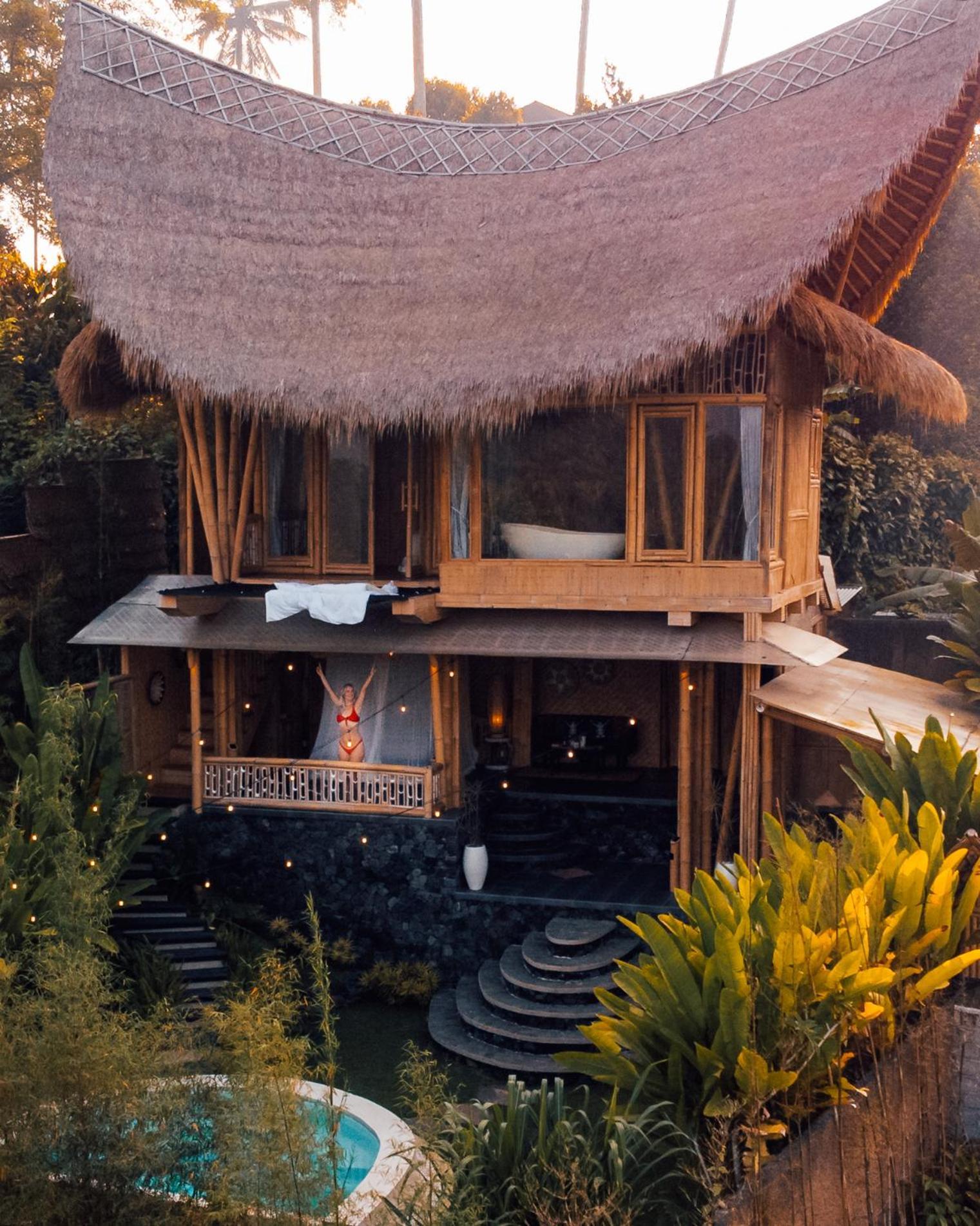 Makerti Bali~Bamboo House Villa Selat Dış mekan fotoğraf