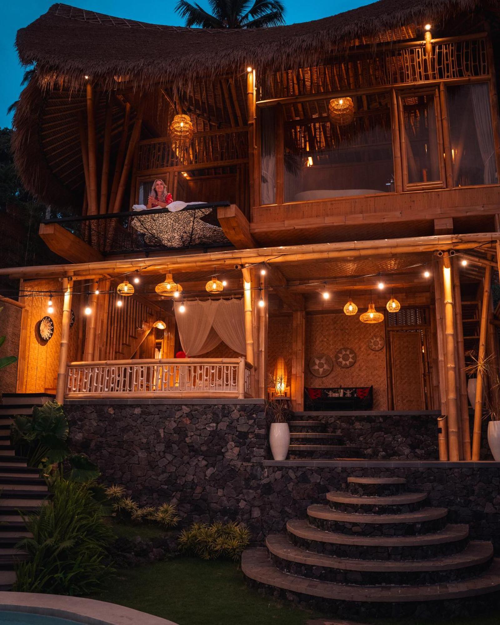 Makerti Bali~Bamboo House Villa Selat Dış mekan fotoğraf