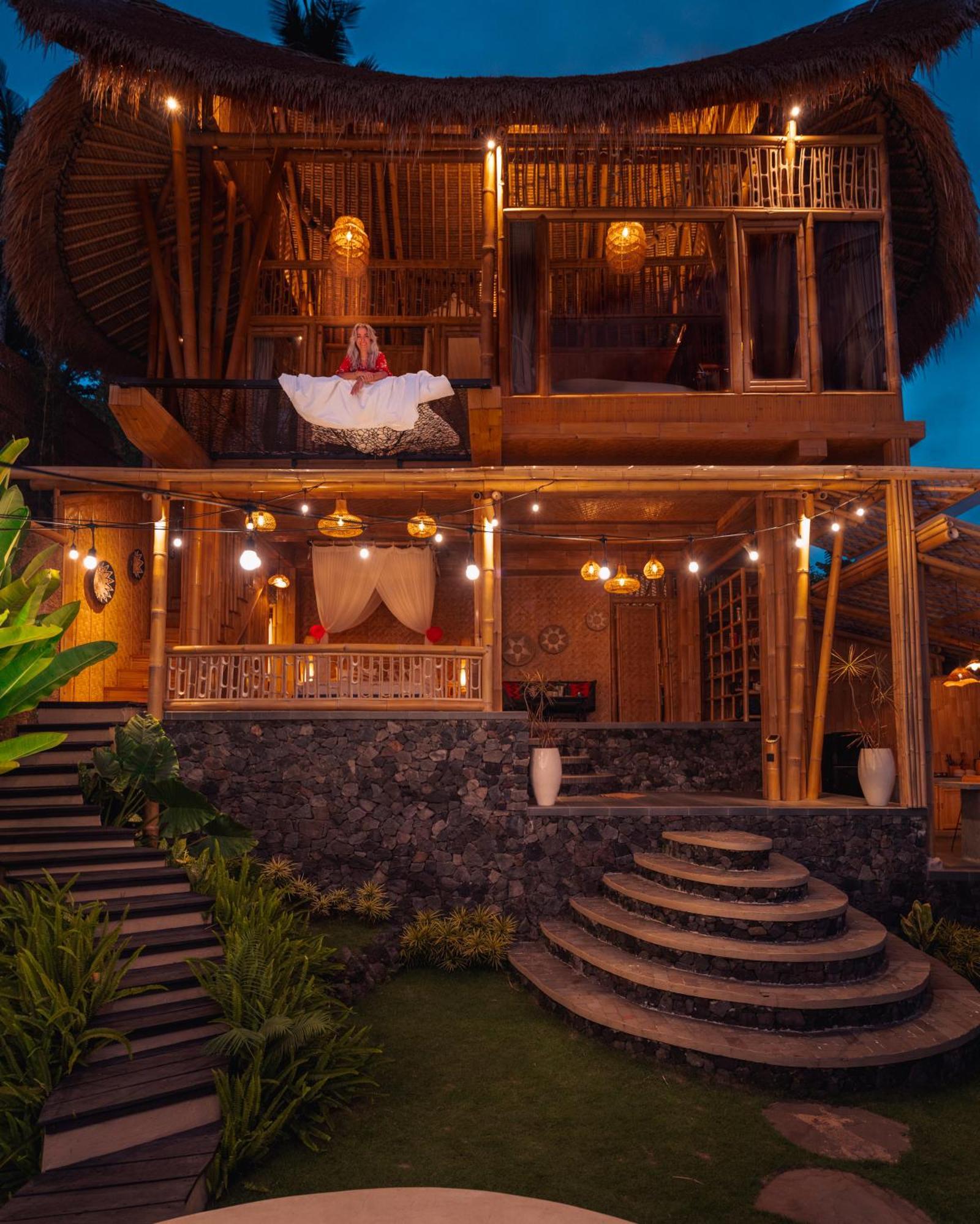 Makerti Bali~Bamboo House Villa Selat Dış mekan fotoğraf