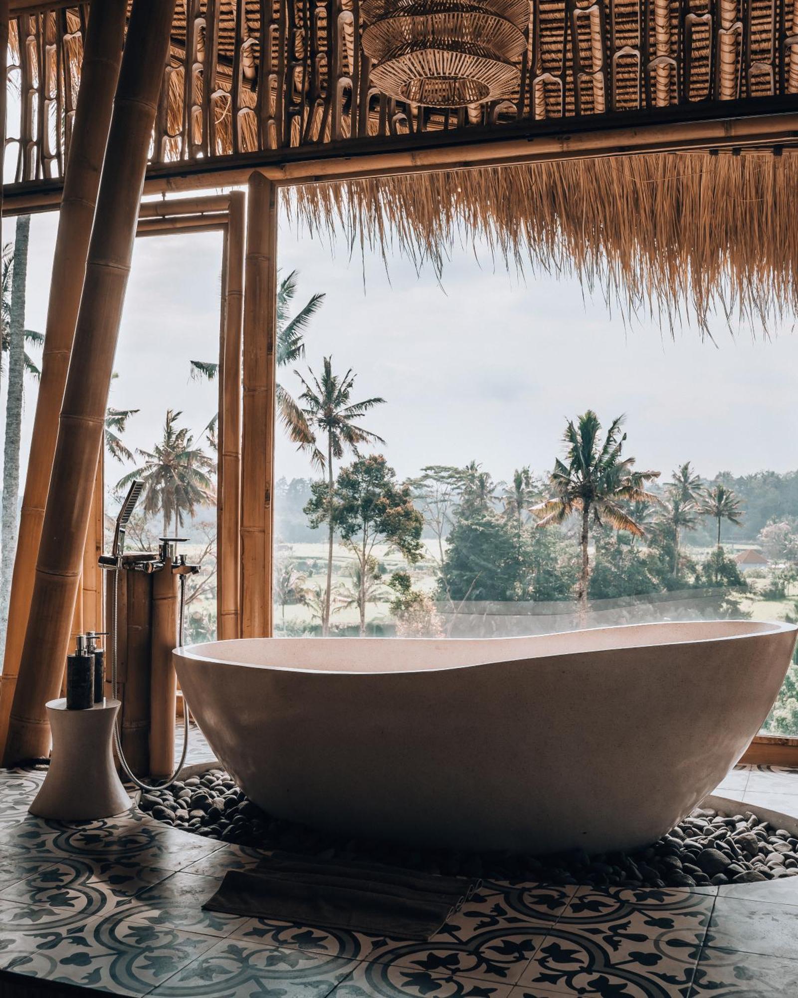 Makerti Bali~Bamboo House Villa Selat Dış mekan fotoğraf