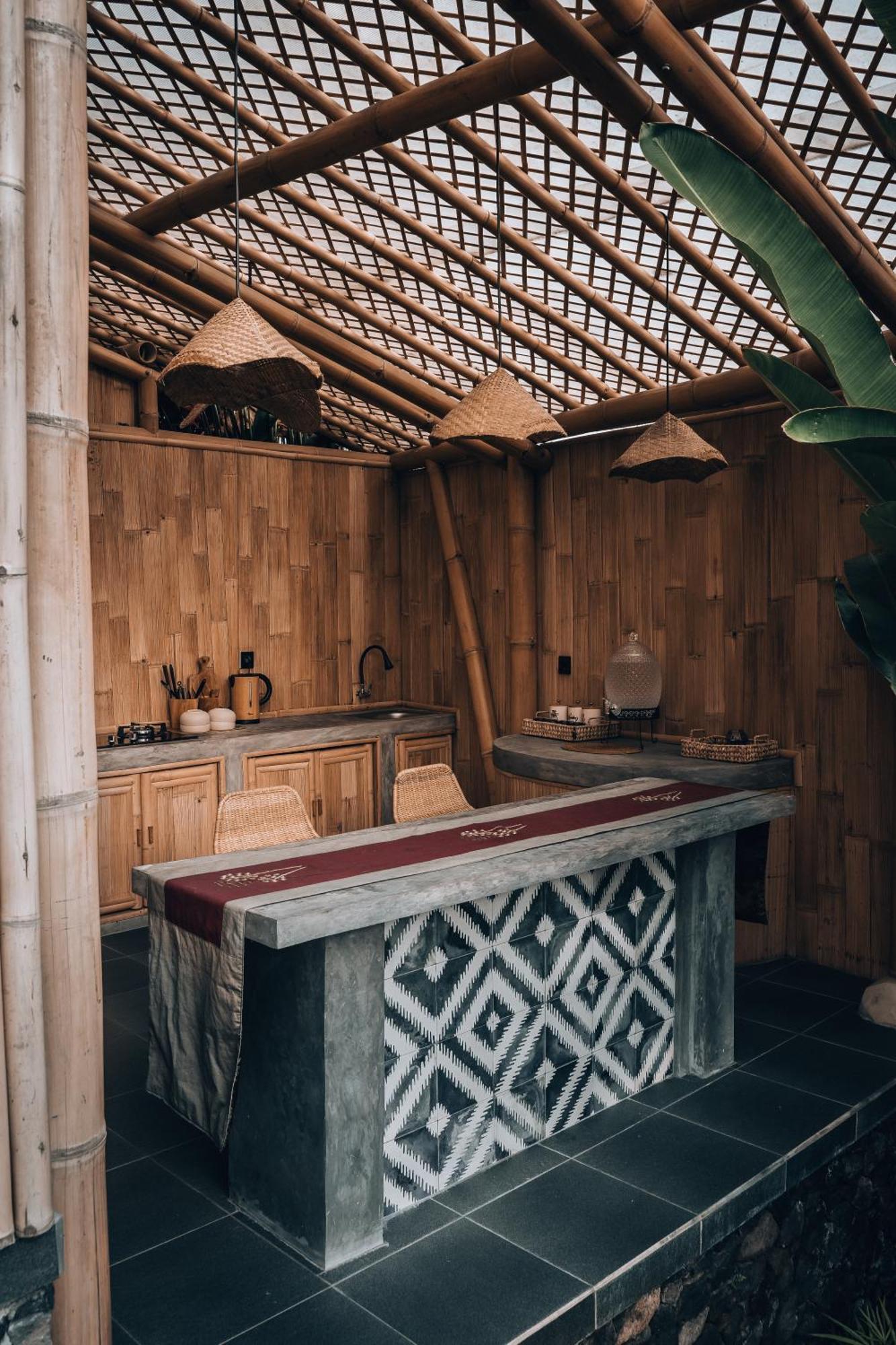 Makerti Bali~Bamboo House Villa Selat Dış mekan fotoğraf