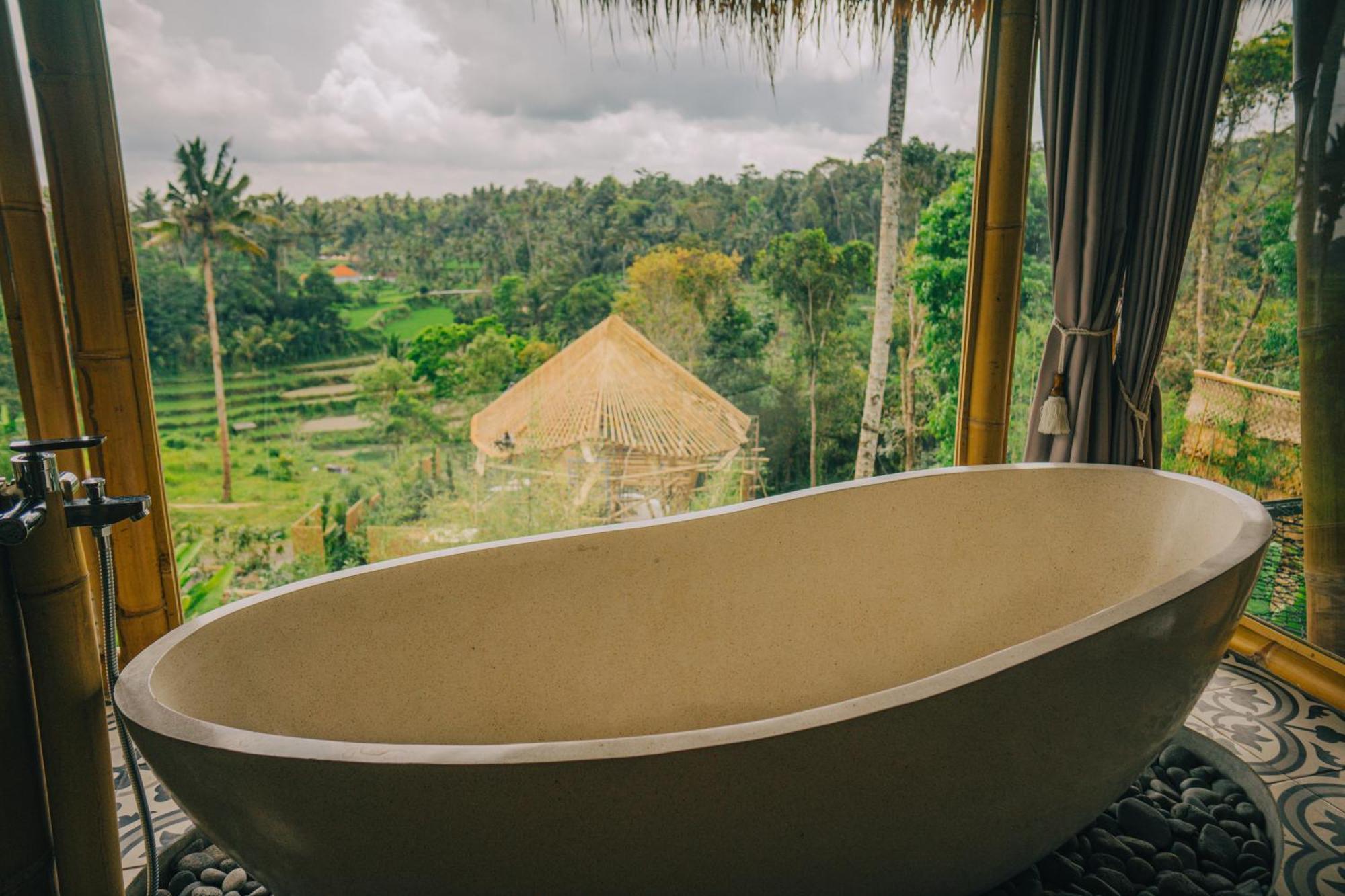 Makerti Bali~Bamboo House Villa Selat Dış mekan fotoğraf